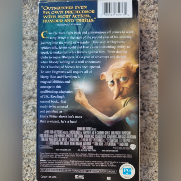 "Harry Potter and the Chamber of Secrets" VHS Tape - Picture 2 of 2
